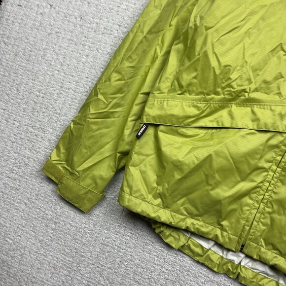 McKinley Aquamax Windbreaker Shell Jacket Women M Lime Green Light / Packable - Picture 5 of 16